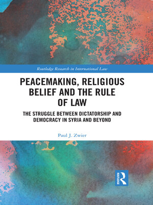 cover image of Peacemaking, Religious Belief and the Rule of Law